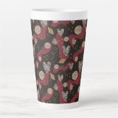 Abstraktes, nahtloses Muster Milchtasse (Vorderseite)