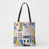 Abstraktes nahtloses Muster mit handgefertigtem dr Tasche (Vorderseite)