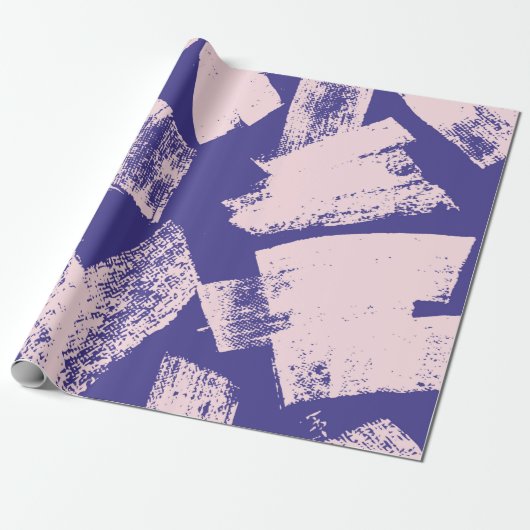Abstraktes, nahtloses Muster mit Pinsel Geschenkpapier (Ungerollt)