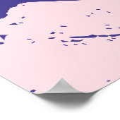 Abstraktes, nahtloses Muster mit Pinsel Poster (Ecke)