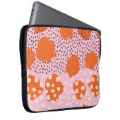 Abstraktes nahtloses Muster mit Pinselstrichen. Be Laptopschutzhülle (Vorne Rechts)