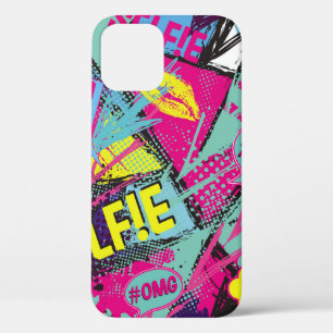 Abstraktes nahtloses Muster mit Pop-Art-Comic-Spre Case-Mate iPhone Hülle