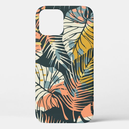 Abstraktes, nahtloses Muster mit tropischem p Case-Mate iPhone Hülle (Rückseite)