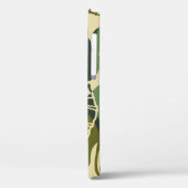 Abstraktes nahtloses Muster mit tropischen Blätter Case-Mate iPhone Hülle (Rückseite / Links)