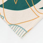 Abstraktes nahtloses Muster mit tropischen Blätter Fleecedecke (Ecke)