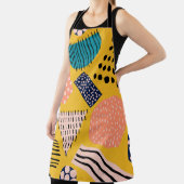 Abstraktes nahtloses Muster mit verschiedenen Form Schürze (InSitu)