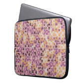 Abstraktes nahtloses Muster. Rundquadrate Laptopschutzhülle (Vorderseite Links)