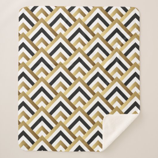 Abstraktes Nahtloses Muster. Vintages nahtloses Pa Sherpadecke (Vorderseite)