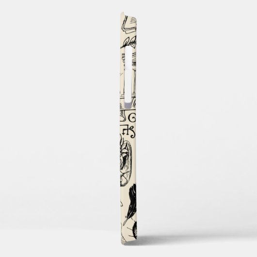 Abstraktes nahtloses Muster zum Thema Theater Case-Mate iPhone Hülle (Rückseite / Links)