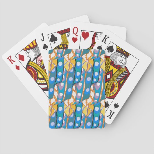Abstraktes nahtloses Musterillustration 2 Spielkarten (Rückseite)