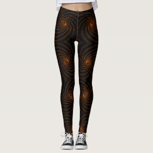 Abstraktes nahtloses Spiralmuster Leggings
