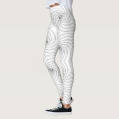 Abstraktes nahtloses Spiralmuster Leggings (Links)