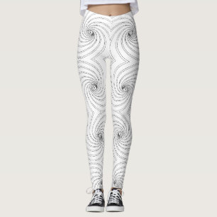 Abstraktes nahtloses Spiralmuster Leggings