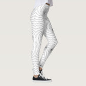 Abstraktes nahtloses Spiralmuster Leggings (Rechts)