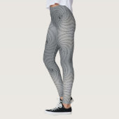 Abstraktes nahtloses Spiralmuster Leggings (Links)