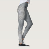 Abstraktes nahtloses Spiralmuster Leggings (Rechts)