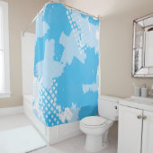 Abstraktes nahtloses Vintages Muster. Wiederholung Duschvorhang (Beispiel)