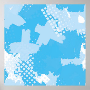 Abstraktes nahtloses Vintages Muster. Wiederholung Poster