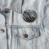 Abstraktes Naturdesign Wild Truthahn Federn II Button (Beispiel)