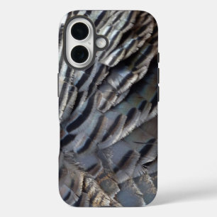 Abstraktes Naturdesign Wild Truthahn Federn II iPhone 16 Hülle