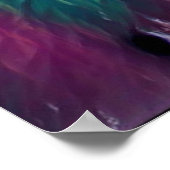 Abstraktes Naturwald Wildnislandschaft Poster (Ecke)