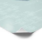Abstraktes Nautikschiff Minze Grünes Poster (Ecke)