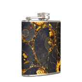 Abstraktes Nautilus-Muster Flachmann (Rechts)