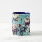 Abstraktes Nelkenmuster Design 1 Tasse (Zentrum)