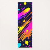 Abstraktes Neon-Farbtupdesign Yogamatte (Vorderseite)