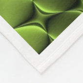 Abstraktes Neon-Grün geometrisches Muster Fleece-D Fleecedecke (Ecke)