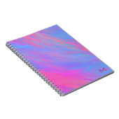 Abstraktes Neon Ink Flow Spiral Foto Notebook Notizblock (Rechte Seite)