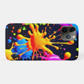Abstraktes Neon Paint Splash Artwork Case-Mate iPhone Hülle (Rückseite (Horizontal))