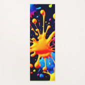 Abstraktes Neon Paint Splash Artwork Yogamatte (Vorderseite)