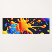 Abstraktes Neon Paint Splash Artwork Yogamatte (Vorderseite (Horizontal))