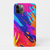 Abstraktes Neon Paint Tropfen Design Case-Mate iPhone Hülle (Rückseite)