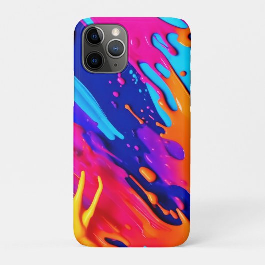 Abstraktes Neon Paint Tropfen Design Case-Mate iPhone Hülle (Rückseite)