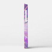 Abstraktes neon-pinkes und blaues Energie-Explosio Case-Mate iPhone Hülle (Rückseite / Links)