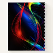 Abstraktes Neonlicht-Notebook Notizblock (Rückseite)