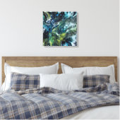 Abstraktes Netz. Mehrfarbige Leinwanddruck (Insitu (Schlafzimmer))