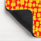 Abstraktes Netzwerk - Bernstein auf dem Roten FF00 Mousepad (Ecke)