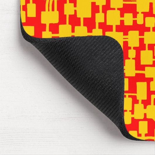 Abstraktes Netzwerk - Bernstein auf dem Roten FF00 Mousepad (Ecke)