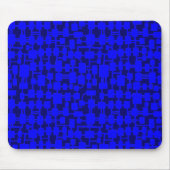 Abstraktes Netzwerk - Blue on Dark Blue 000066 Mousepad (Vorne)