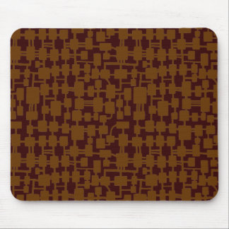Abstraktes Netzwerk - Brawn on Dark Brown 330000 Mousepad