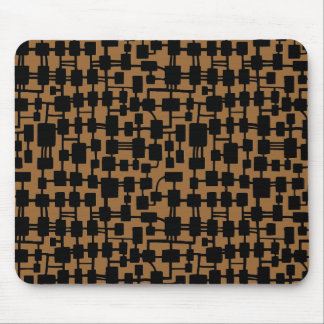 Abstraktes Netzwerk - Schwarz auf Braun 996633 Mousepad