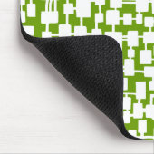 Abstraktes Netzwerk - Weiß auf Grün 669900 Mousepad (Ecke)