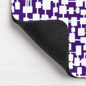 Abstraktes Netzwerk - White on Dark Lila 330066 Mousepad (Ecke)