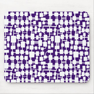 Abstraktes Netzwerk - White on Dark Lila 330066 Mousepad