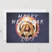 Abstraktes Neues Jahr 2023 Foto Feiertagskarte (Vorderseite)