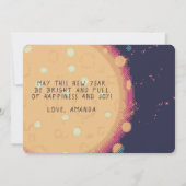 Abstraktes Neues Jahr 2023 Foto Feiertagskarte (Rückseite)