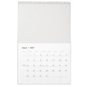 Abstraktes Neujahr 2026 Kalender (Mär 2027)